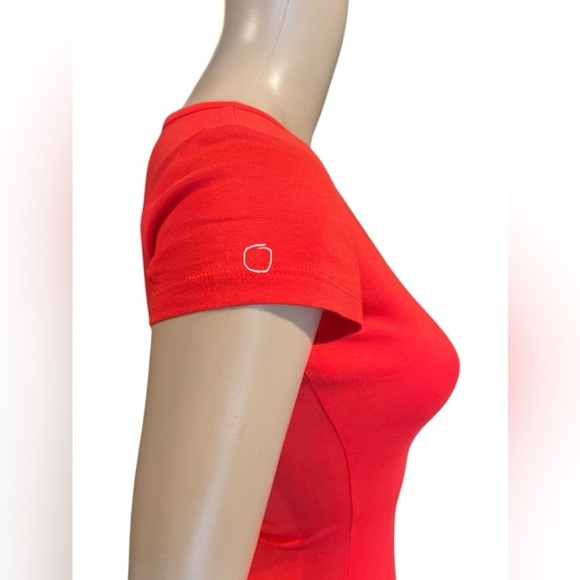 Lauren Ralph Lauren womens New Bold Red Short Sleeve w Logo Maxi Dress Size XXS - Picture 4 of 11